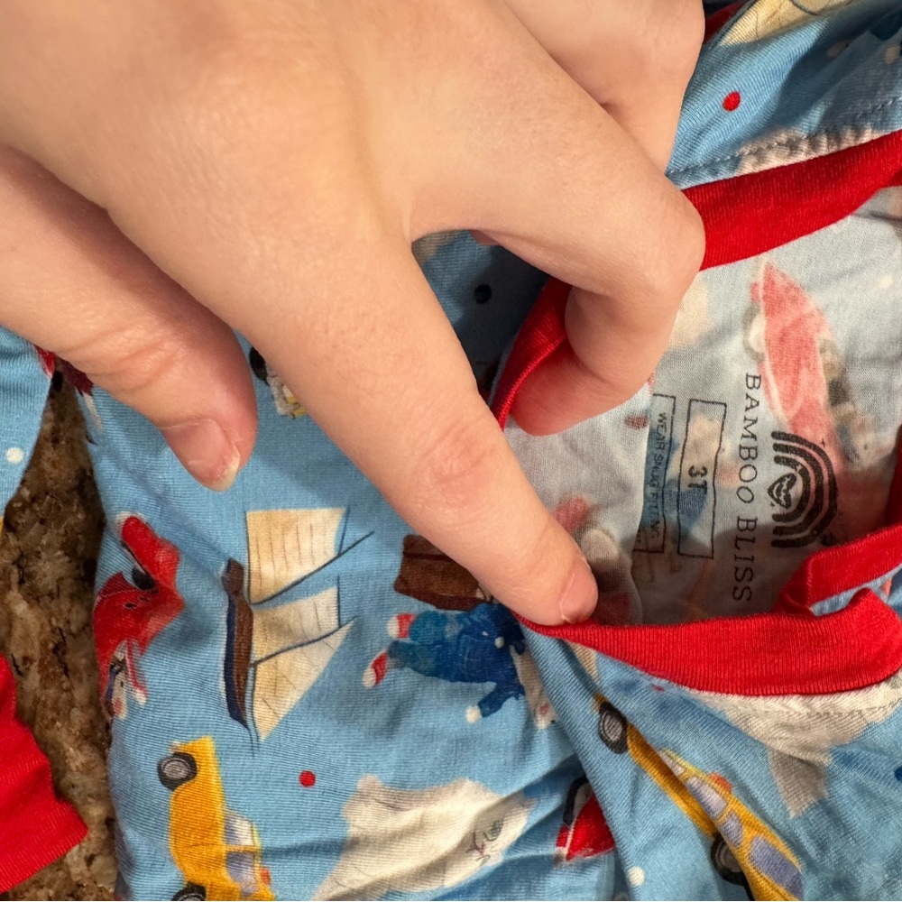 Kids Pajama Set with Fun Print - Picture 2 of 2